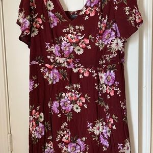 Torrid Floral Maxi Dress 1X